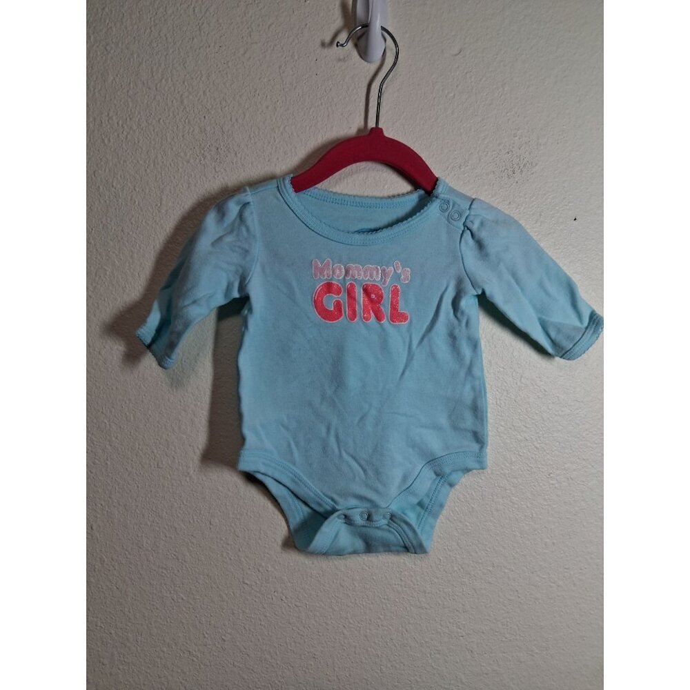 Circo Bodysuit Mommy's Girl Blue Newborn Long Sleeve Infant Baby Cotton Casual